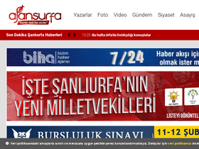 'ajansurfa.com' screenshot