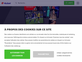 'telesat.be' screenshot