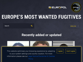 'eumostwanted.eu' screenshot