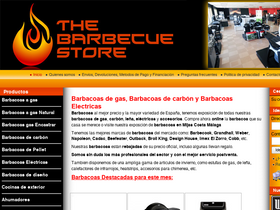 'thebarbecuestore.es' screenshot