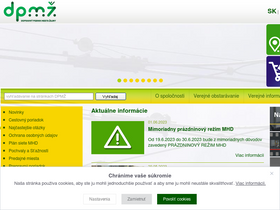 'dpmz.sk' screenshot