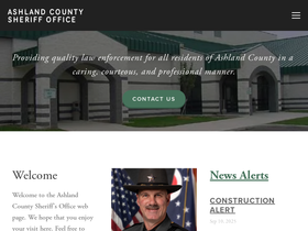 'ashlandcountysheriff.org' screenshot