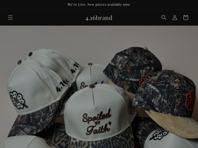 416brand.com homepage screenshot