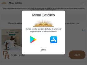 'misalcatolico.com' screenshot