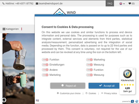 'windsport.de' screenshot