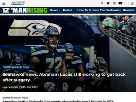 '12thmanrising.com' screenshot