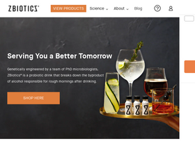 'zbiotics.com' screenshot
