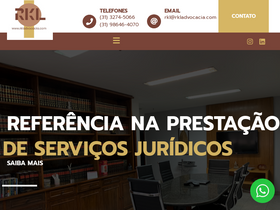 'rkladvocacia.com' screenshot