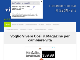 'voglioviverecosi.com' screenshot