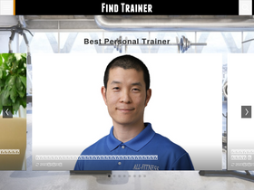 'findtrainer.jp' screenshot