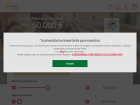 'cofidis.es' screenshot