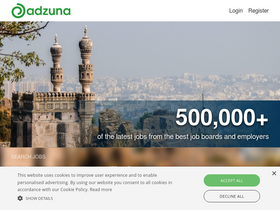 'adzuna.in' screenshot