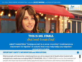 'abilifymaintena.com' screenshot