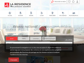 'laresidence.fr' screenshot