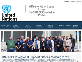 'un-spider.org' screenshot