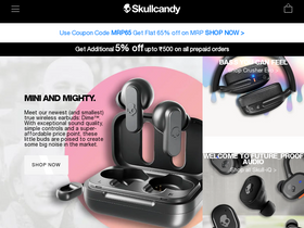 'skullcandy.in' screenshot