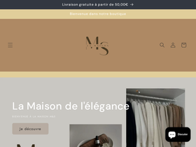 La Maison M&S website screenshot