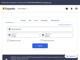 'expedia.it' screenshot