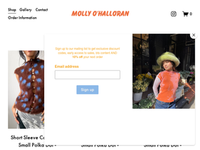 mollyohalloran.co.uk homepage screenshot