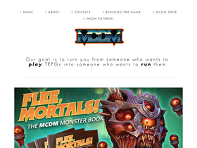 'mcdmproductions.com' screenshot