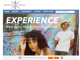 'sportswearcollection.com' screenshot