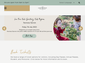 'lonepinekoalasanctuary.com' screenshot