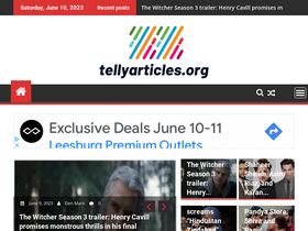 'tellyarticles.org' screenshot