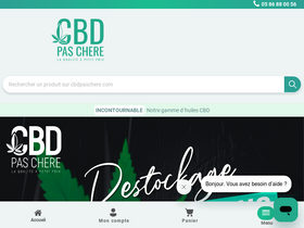 'cbdpaschere.com' screenshot
