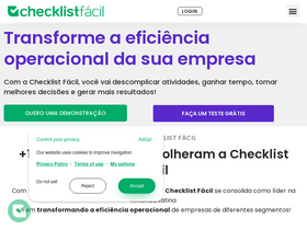 'checklistfacil.com' screenshot