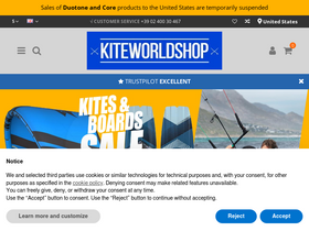 'kiteworldshop.com' screenshot