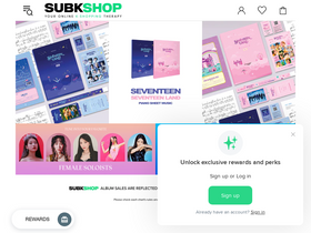 'subkshop.com' screenshot