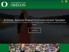 'catalog.uoregon.edu' screenshot