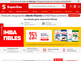 'superzoo.cl' screenshot