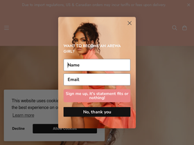 arewathelabel.com homepage screenshot
