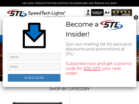 'speedtechlights.com' screenshot