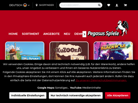 'pegasusshop.de' screenshot