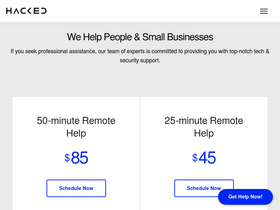 'hacked.com' screenshot