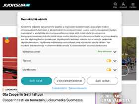 'juoksija.fi' screenshot