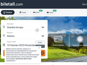 'acente.biletall.com' screenshot