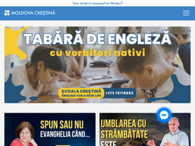'moldovacrestina.md' screenshot