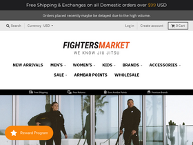'fightersmarket.com' screenshot