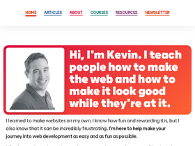 'kevinpowell.co' screenshot