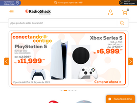 'radioshack.com.mx' screenshot