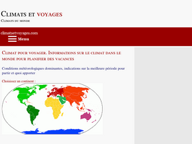 'climatsetvoyages.com' screenshot