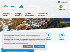 'frankfurt-oder.de' screenshot