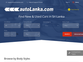 'autolanka.com' screenshot