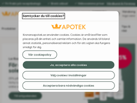 'kronansapotek.se' screenshot