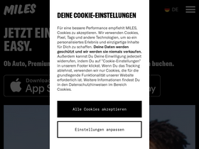 'miles-mobility.com' screenshot