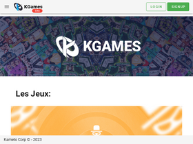 'kgames.fr' screenshot