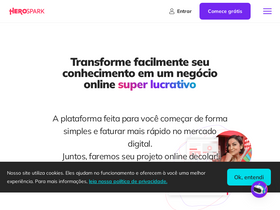 'herospark.com' screenshot